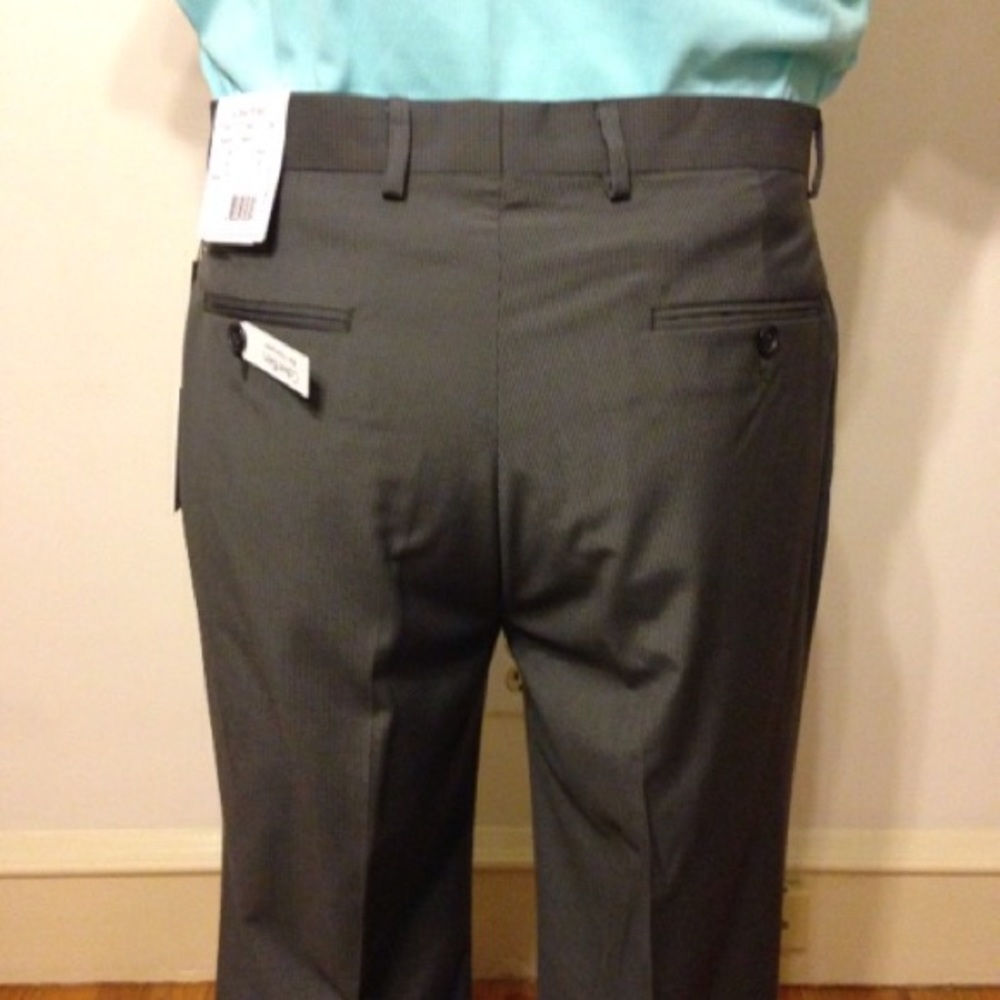 Calvin Klein Flat Front Dress Pant - Picture 4 of 7